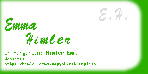 emma himler business card